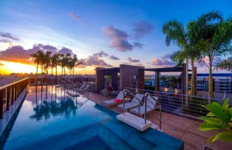 Apto Time - Vista Mar Em Ponta Verde Maceio Lägenhet Exteriör bild